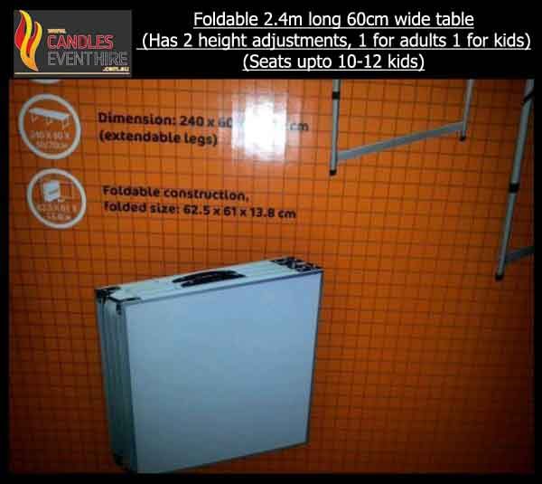 2.4m foldable table
