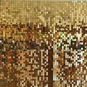 Gold shimmer wall