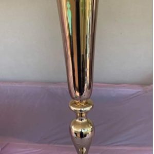 golden etal vase